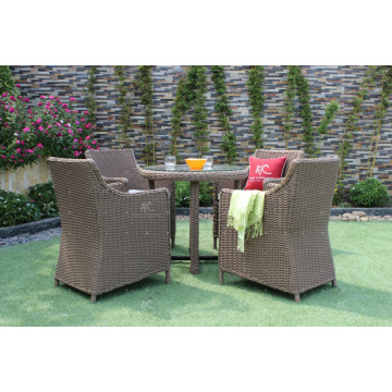 Poly Rattan PE PVC Wicker Outdoor Furniture table and chairs dining set